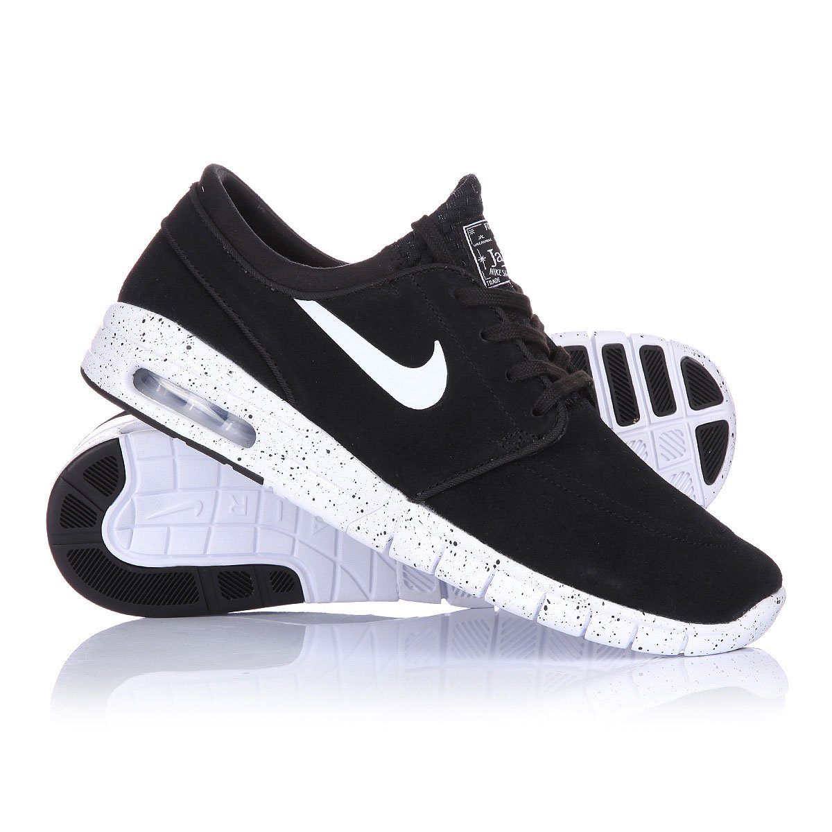 nike janoski max black white