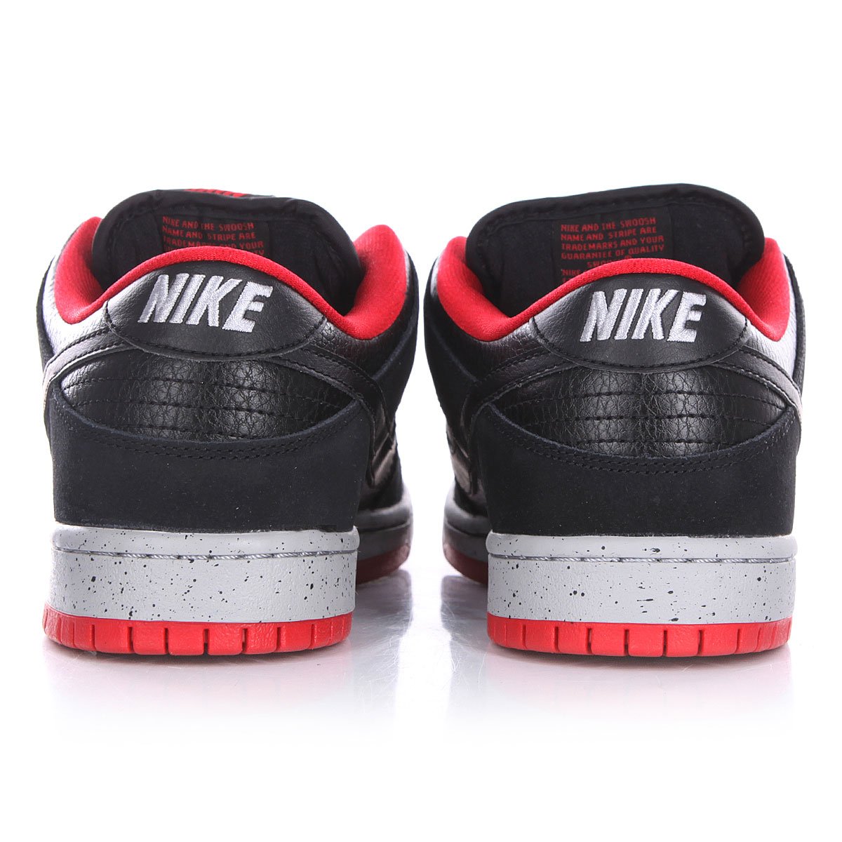 black red nike dunk low