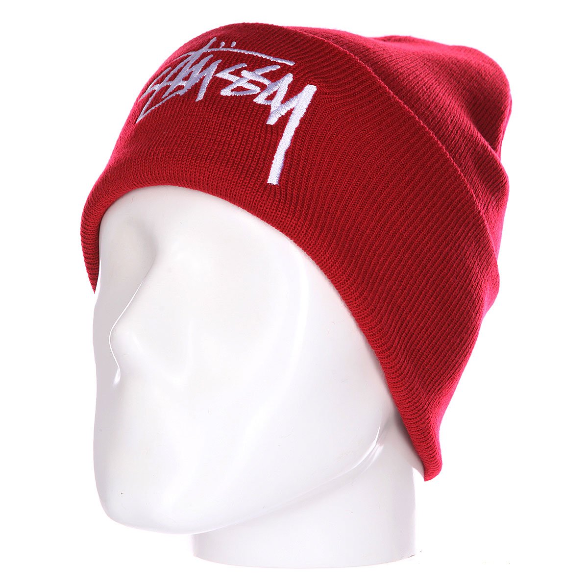 Stussy Stock Cuff Beanie Red 