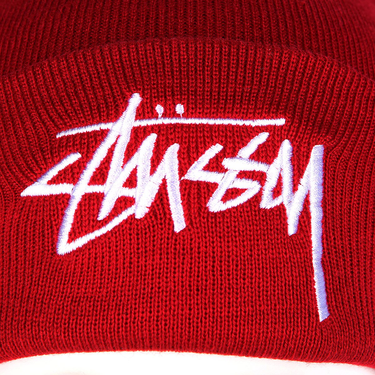 Stussy Stock Cuff Beanie Red 