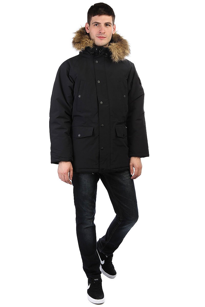 carhartt wip anchorage parka black