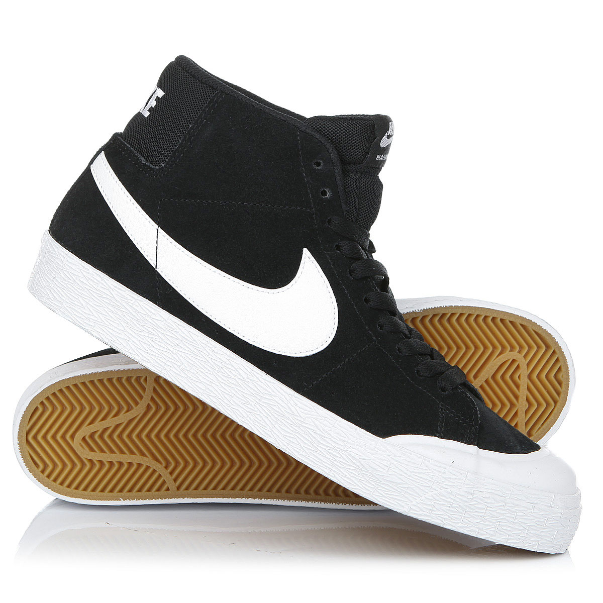 Купить кеды высокие Nike Sb Blazer Zoom Mid Xt Black/White (876872-019) в  интернет-магазине Proskater.ru