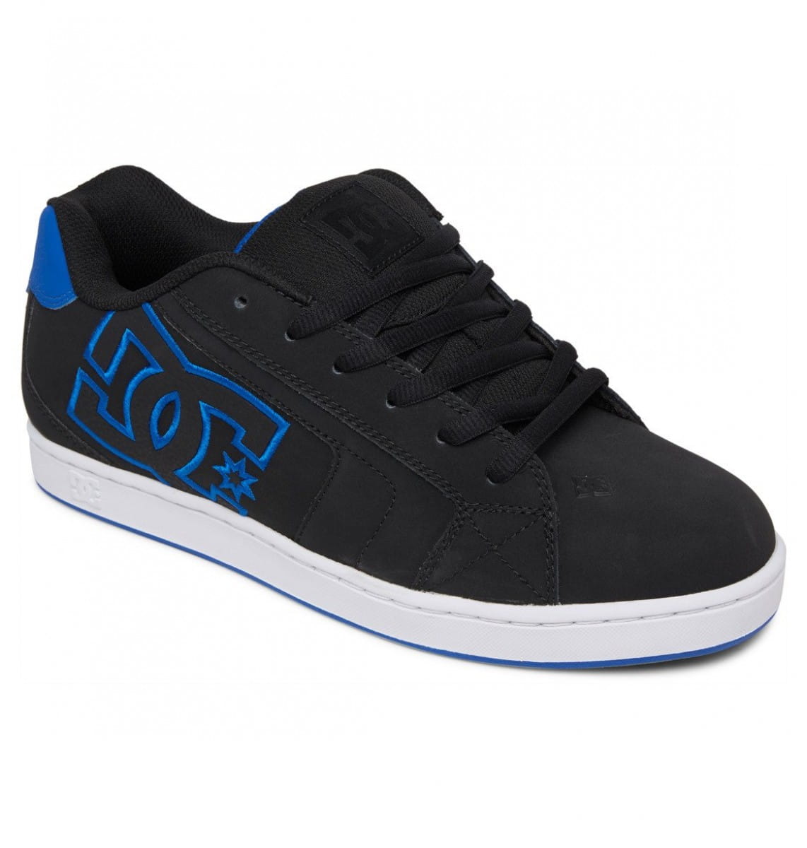 dc black and blue shoes