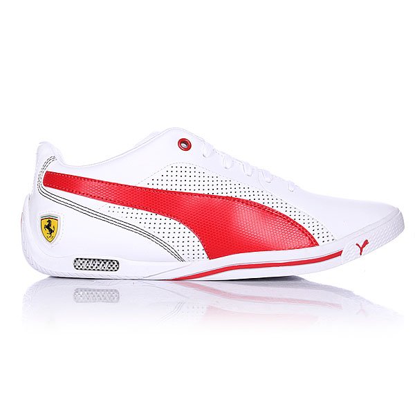 puma white rosso corsa