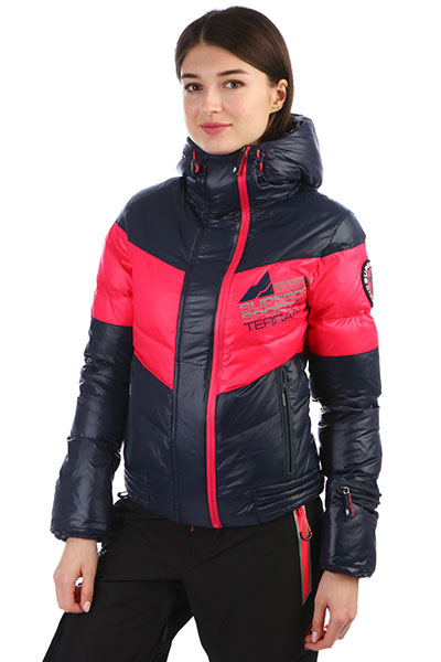 Куртка SuperDry Sport Snow Terrain Down Puffer Navy/Flame Pink