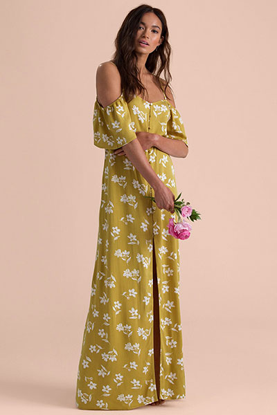 Платье Женское  Shoulder Sway Billabong N3DR22-BIP9, размер L, цвет цитрус - фото 1