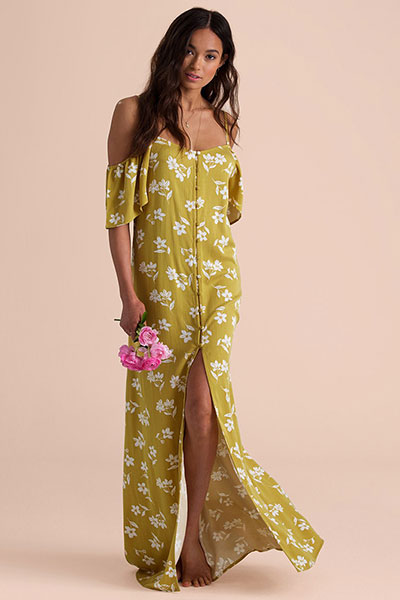 Платье Женское  Shoulder Sway Billabong N3DR22-BIP9, размер L, цвет цитрус - фото 2