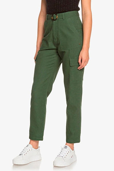 Купить женские брюки-карго Sense Yourself зеленый от Roxy по 