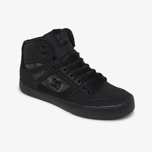 

Высокие Кожаные Кеды кроссовки Pure High-Top, Черный, ADYS400043