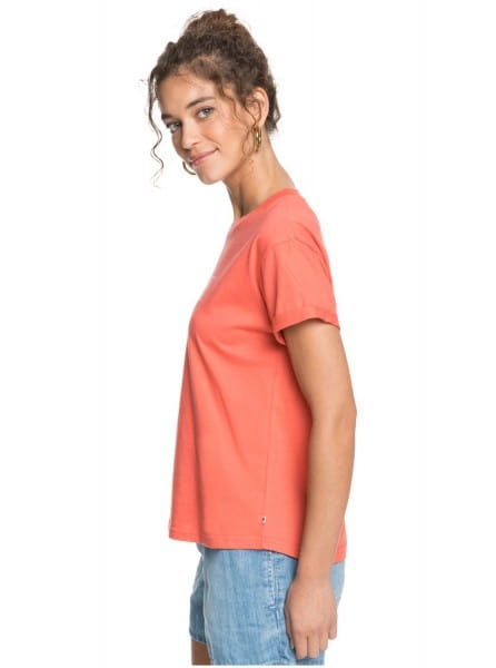 Женская футболка Epic Afternoon Roxy ERJZT05045, размер M, цвет коралловый - фото 2