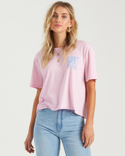 

Женская Футболка Rad Day, Розовый, U3SS17-BIF0