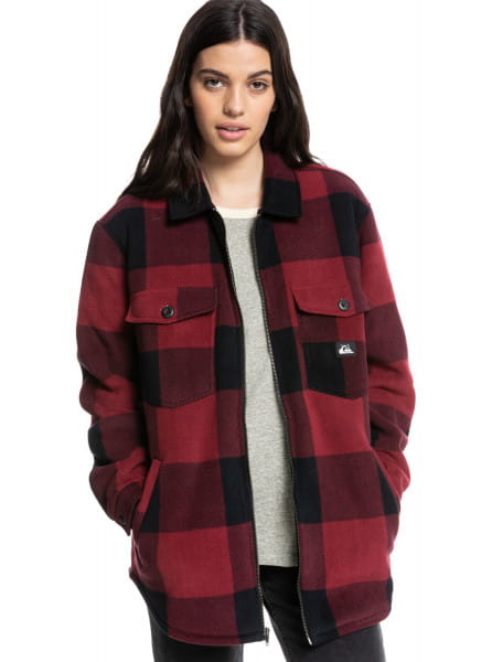 

Флисовая Куртка-Шакет Quiksilver Womens Surfer Area, Красный;черный, EQWFT03053