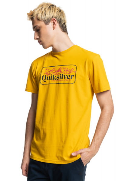 Футболка Mountain Script QUIKSILVER EQYZT06640, размер M, цвет желтый - фото 2