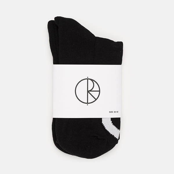 Носки POLAR SKATE Co. Happy Sad Socks - Long Black Black