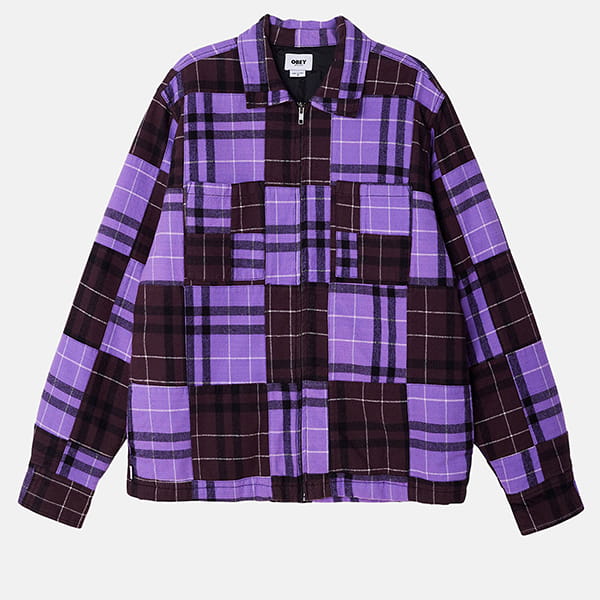 Рубашка Obey Curtis Shirt Jacket Orchid Real Multi