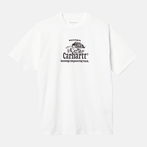 Футболка Carhartt WIP Schools Out T-Shirt White Black