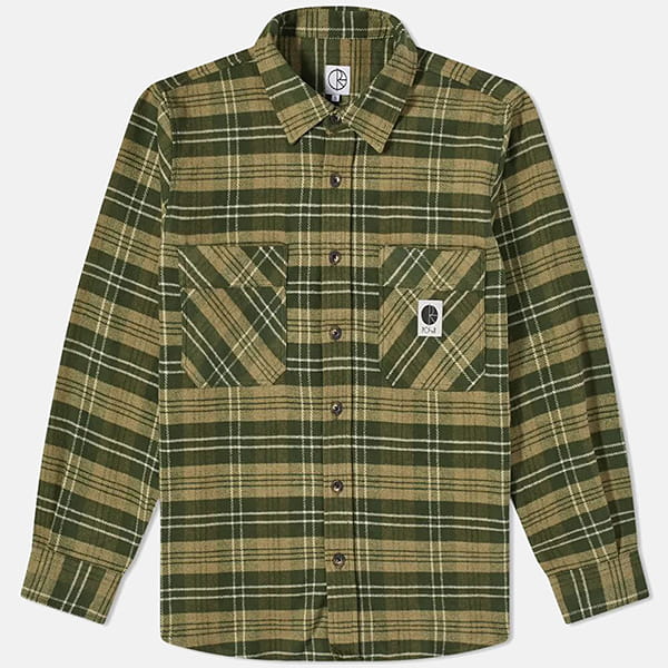 Рубашка POLAR SKATE Co. Flannel Shirt Uniform Green