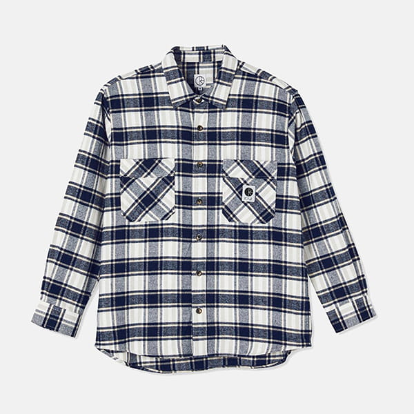 Рубашка POLAR SKATE Co. Flannel Shirt Navy
