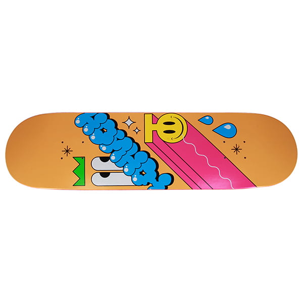 Унисекс/Скейтборд/Деки/Деки для скейтборда Дека Acid team, цвет orange-blue, размер 8x31.75, конкейв