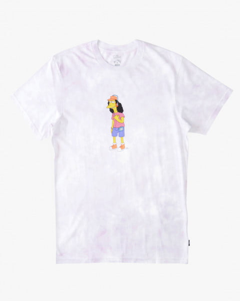 

Футболка из органического хлопка Simpsons Otto Tie Dye, Белый, A1SS38-BIW0