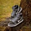 Купить кеды высокие Nike Sb Zoom Dunk High Pro Dark Grey/White-Black  (854851-010) в интернет-магазине Proskater.ru